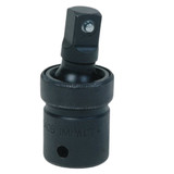 Universal Joint, Imperial, Male Drive, 1/2 in Male Drive, 2-1/2 in Lg, Socket Adapter, ANSI B107.2,  CSA, Chromium Vanadium Steel, Black Oxide Coated