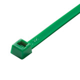 Cable Tie, Intermediate Standard, 8.87 in Lg, 0.14 in Wd, 0.04 in Thk, 2.38 in Dia Bundle, 40 lb Tensile, -40 to 185 deg F, Nylon 6.6, Green Color