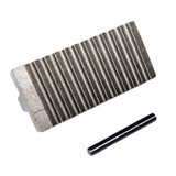 Heel Jaw, Heavy Duty, Suitable For 48 in Straight Pipe Wrench, High Tensile Ductile Iron, 1-1/2 in wd,  3-1/2 in lg,  1 in ht,  6 in pipe capacity