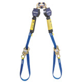 Self Retracting Twin Leg, Bantam Web, 310 lb Load Capacity, Black , Aluminium Hook,  Impact Resistant Nylon Housing,  Steel