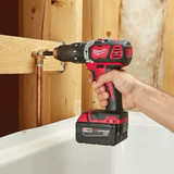 Cordless Hammer Drill, 1/2 in Chuck, Metal Single Sleeve Ratcheting Lock Chuck, 28800 BPM, 400 rpm,  1800 rpm No-Load, 2 -Speed, 18 VDC, Lithium-Ion, 1 Battery