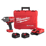 Impact Wrench Kit, High Torque, Kit, 4-Mode Drive, Lithium-Ion, Rubber Housing, 4-Mode Drive, 8.1 in Lg, 750 rpm, 750 ft-lb Torque, 18 V