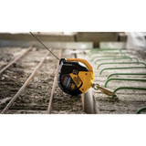 Cable Lifeline, Self-Retracting, ANSI Z359.14-2021 Class 2, 360 in Lg, Galvanized Steel Cable Line, Thermoplastic Housing Hardware, Matte Black Color