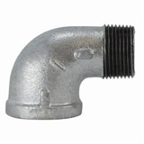 Elbow, -20 to 350 deg F, 90 deg Elbow, 1-1/4 in, NPT End, Class 150, 150 lb, Hot Dipped Galvanized, Malleable Iron, Zinc Plated