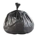 Can Liner, High Density, 45 gal, 40 in Lg, 48 in Wd, 22 micron Thk, Black Color