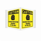Accuform® PSP365 3D Projection Sign, CAUTION, 6 in H x 5 in W, Black on Yellow, Plastic, Fastened Mount