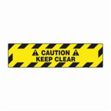 Accuform® PSR242 Slip-Gard™ Floor Sign, CAUTION, Adhesive Vinyl, Adhesive Mount, 6 in H x 24 in W, Black on Yellow, English