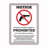 Accuform® MACC539XV Notice Sign, NOTICE, 14 in H x 10 in W, Adhesive Dura-Vinyl™