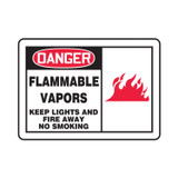 FLAMMABLE VAPORS KEEP LIGHTS AND FIRE AWAY NO SMOKING (GRAPHIC)