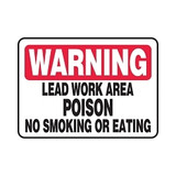 Accuform® MCHL326VS Safety Sign, WARNING, Text, Adhesive Dura-Vinyl™, Adhesive Mount, 10 in H x 14 in W, English