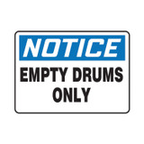 Accuform® MCHL815XV Safety Sign, NOTICE, Text, Adhesive Dura-Vinyl™, 10 in H x 14 in W, English