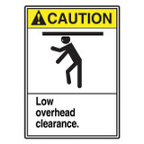 Accuform® MRCR603VA Safety Sign, CAUTION, 10 in H x 7 in W, Aluminum, Fastened Mount