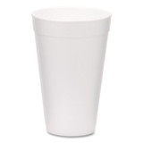WINCUP FOAM DRINK CUPS 16-OZ WHITE, 500/CARTON