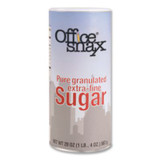 OFFICE SNAX, Sugar Canister, 20 oz Reclosable Canister, 24/Carton