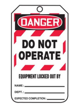 LOCKOUT TAG (DO NOT OPERATE)