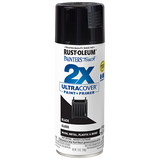 BLACK GLOSS SPRAY PAINT PAINTERS TOUCH 12OZ