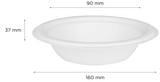 12oz Eco-Friendly Compostable Disposable Bagasse Round Bowl, Case of 1,000