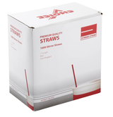 AmerCareRoyal Stirrer Straws 7" Poly Wrapped Red 10 / 1000 cs