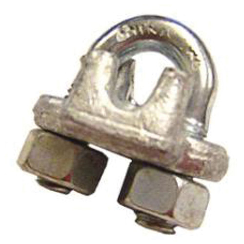 Wire Rope Clip, Drop Forged, Malleable Iron, 3 Clip Min, Zinc Plated