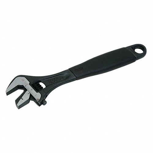 Combination Wrench, Ergonomic Grip, Thermoplastic Handle, Black Phosphate Coated, Imperial, Adjustable
