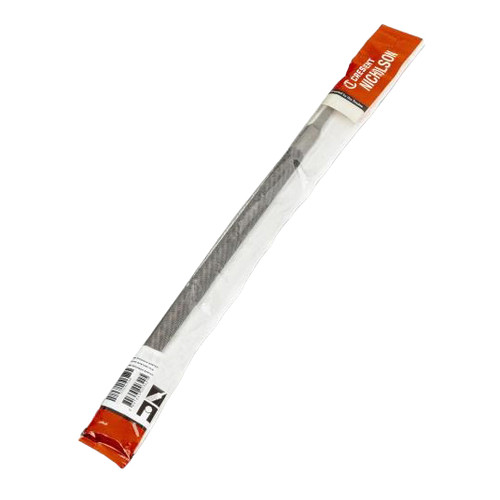 NICHOLSON File, Round, Tang, 12 in Lg, American Coarseness of Cut, 0.47 in Wd