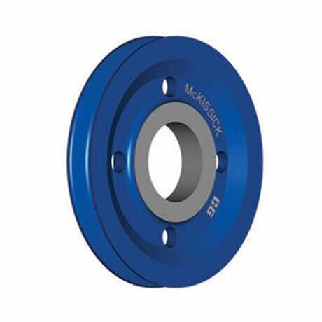 Sheave, 3/8 in, 4 in OD Sheave, Self-Lubricating Bronze Bushing, Cast Iron Sheave