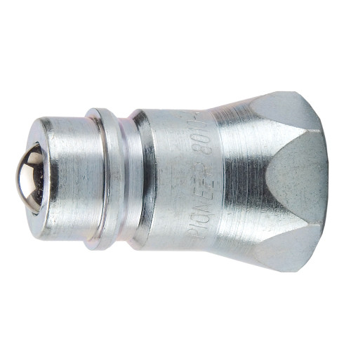PARKER Hydraulic Quick Coupling, 8010 Series, NPTF End, 3000 psi, -40 to 250 deg F, Steel, Zinc Plated, Domestic