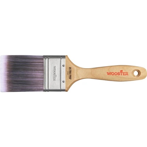 Paint Brush, Firm Jaguar, Nylon,  Sable Polyester Brush, Stainless Steel Ferrule, Sealed, Wood Handle