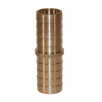 DIXON Hose Mender, Hose Barb End, -40 to 160 deg F, Brass, Domestic