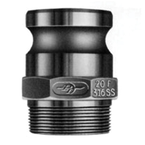 Adapter, Type F,  Cam and Groove, Adapter, 3/4 in, Male Adapter x MNPT End, Domestic