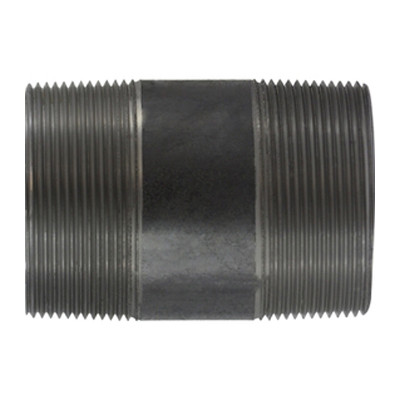 Pipe Nipple, 3 in, NPT End, SCH 40, 2500 psi, -200 to 150 deg F, Seamless,  Welded, Grade B Steel, Black