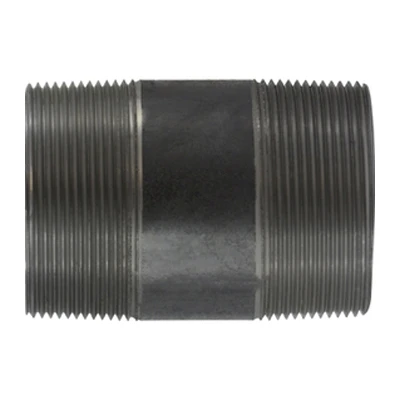 Pipe Nipple, 3 in, NPT End, SCH 40, 2500 psi, -200 to 150 deg F, Seamless,  Welded, Grade B Steel, Black