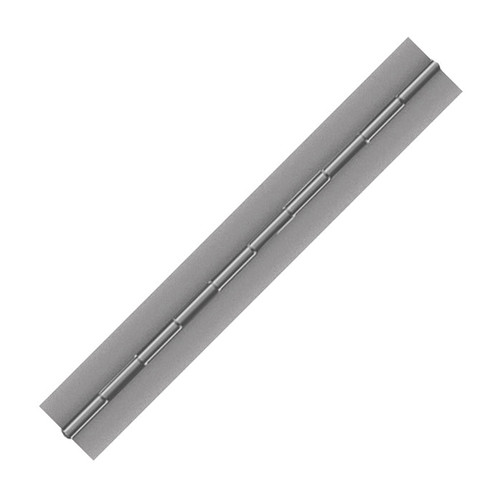 Hinge, Continuous, 72 in Ht, Stainless Steel, 0.187 in Dia Pin