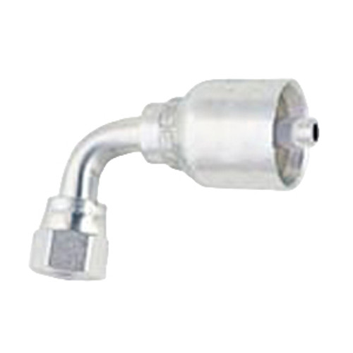 PARKER 71 Series Hydraulic Hose Elbow,Crimp Style, Short Drop,37 deg Female JIC Swivel End,90 deg,-40 to 257 deg F