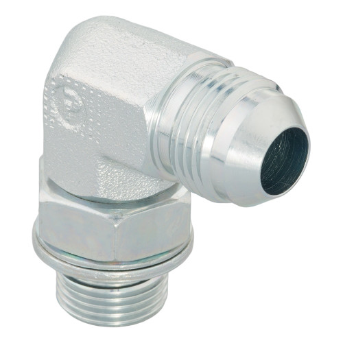 PARKER Hydraulic Elbow, High Pressure, MBSPP x 37 deg Male JIC Flare End, 90 deg, 3600 psi, Steel, Domestic