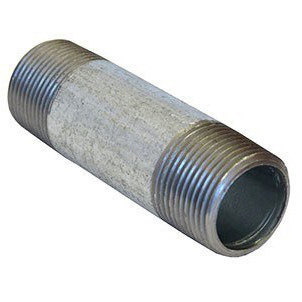 Pipe Nipple, Standard, 3-1/2 in, NPT End, SCH 40, 150 psi, Welded, Steel, Galvanized, a802-19