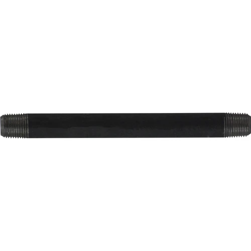 Pipe Nipple, 1/8 in-27, NPT End, SCH 40, 700 psi, -200 to 150 deg F, Seamless,  Welded, Grade B Steel, Black