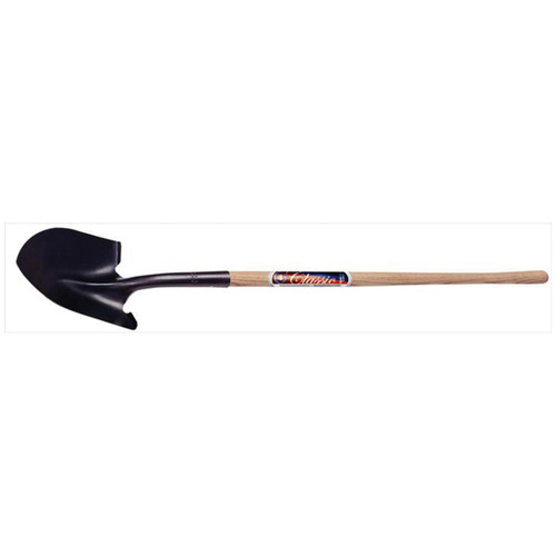 Dirt Shovel, 8-7/8 in Lg Blade, 11-1/2 in Wd Blade, Round Point Blade