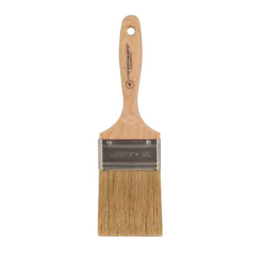 Paint Brush, Chisel, China Bristle Brush, Stainless Steel Ferrule, Sealed, Wood Handle, 2 to 4 in