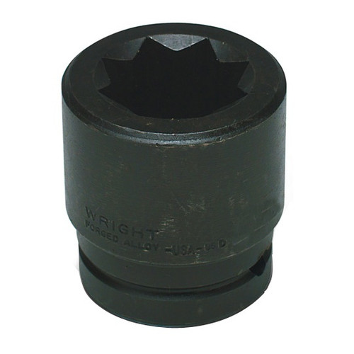 Socket, Standard Length, 1 Impact Rated, Imperial, Square Drive, 3/4 in Drive, 8 -Point, Steel, Black Oxide
