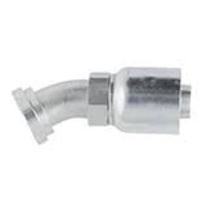 PARKER 71 Series Hydraulic Hose Elbow,Crimp Style,SAE Code 61 Flange End,30 deg,Steel,Domestic