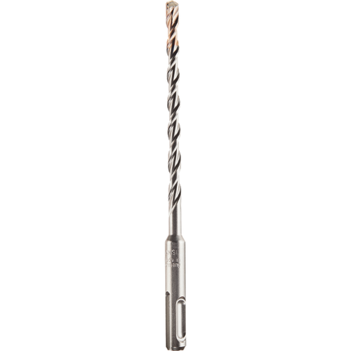 MILWAUKEE Rotary Hammer Drill Bit, 2-Cutter, Hole Drilling, 4 -Flute, Spiral Flute, 25/64 in Shank, SDS-Plus Shank MILWAUKEE Rotary Hammer Drill Bit, 2-Cutter, Hole Drilling, 4 -Flute, Spiral Flute, 25/64 in Shank, SDS-Plus Shank
