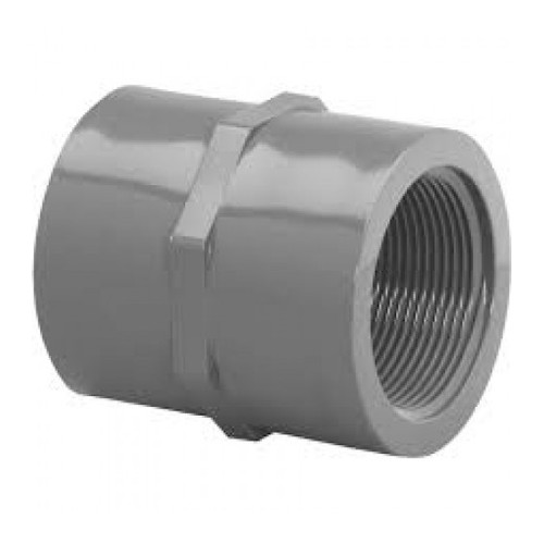 Reducer Coupling, Coupling, FNPT End, SCH 80, 150 psi, Molded, PVC, Gray, 140 deg F, Domestic