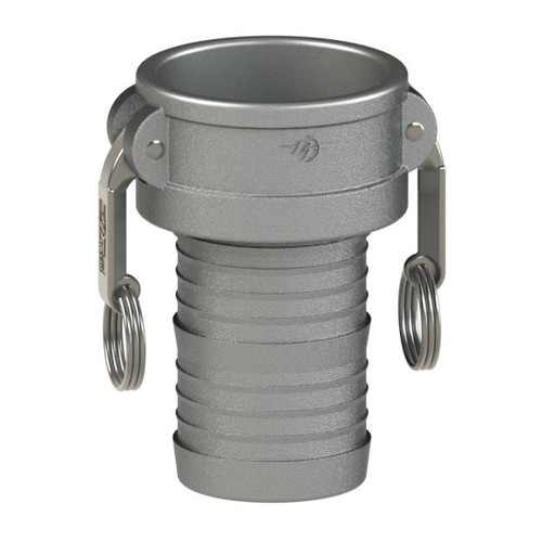 Coupler, Type C,  Cam and Groove, Coupler, Female Coupler x Hose Shank End, -150 deg F, Stainless Steel