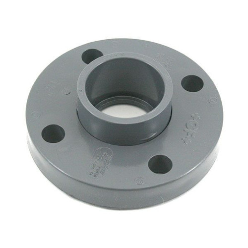Flange, Van Stone, Flange, Socket End, SCH 80, 150 psi, Molded, PVC, Gray, 140 deg F, Domestic