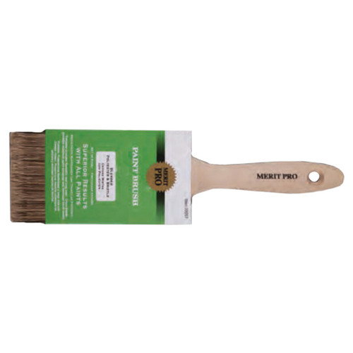 Paint Brush, China Bristle Brush, Unvarnished, Wood Handle, 1 to 2-1/2 in
