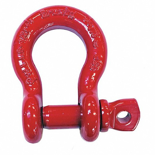 Anchor Shackle, Type D, Screw Pin, Carbon Steel Body, Alloy Steel Pin, Galvanized