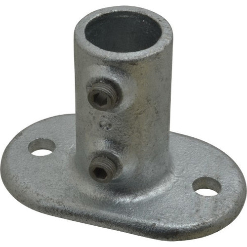 Flange, Rail, Galvanized Iron, Gray