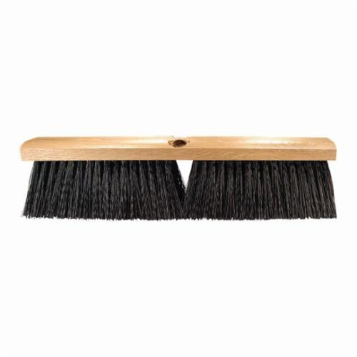 Vantage Brush, Medium Floor Sweep, Horsehair,  Tampico Trim, Hardwood Handle, Lacquered, Black Trim