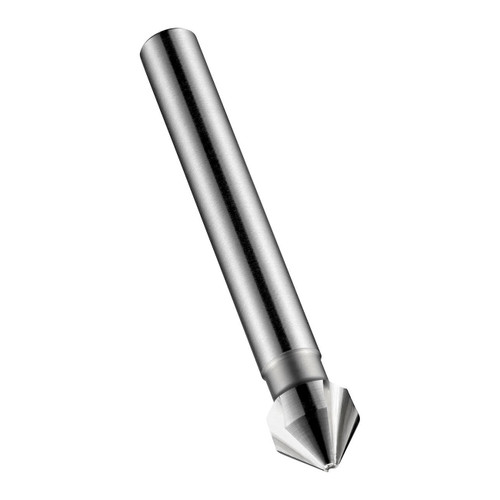 DORMER Countersink, Single End, Straight Shank, Right Hand Cut, High Speed Steel, Bright, 82 deg, 3 -Flute